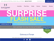 Tablet Screenshot of gatewayattempe.com